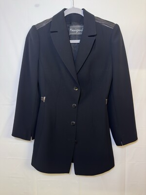 Manigance Paris Women s Black Designer Jacket Vintage Size Small #5