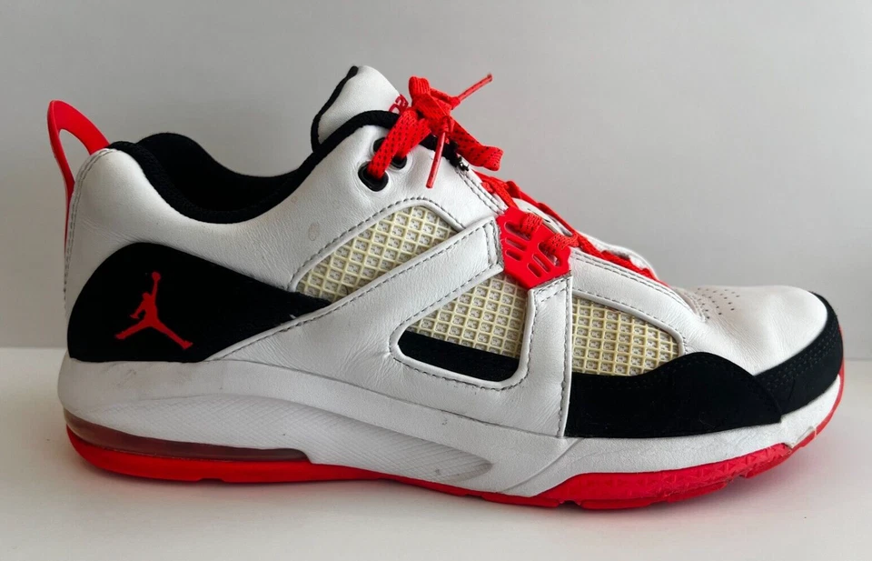 Nike Air Jordan Retro 4 Bajo Blanco Infrarrojo Negro Hombres Zapatos 343408 163 Talla 9.5 Foto 2 de 4