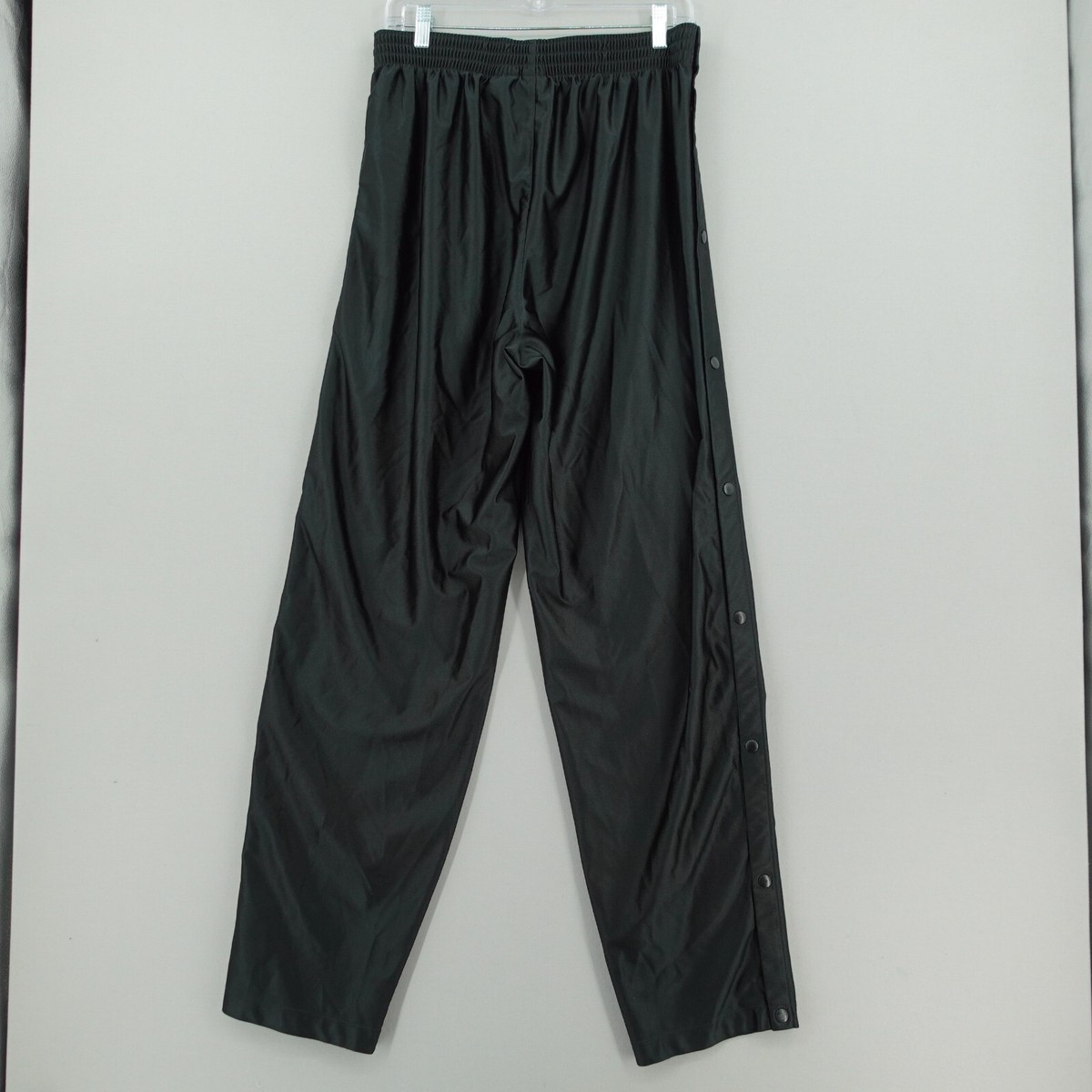 Vintage Nike Tearaway Pants Size XL Black White Swoosh Pull