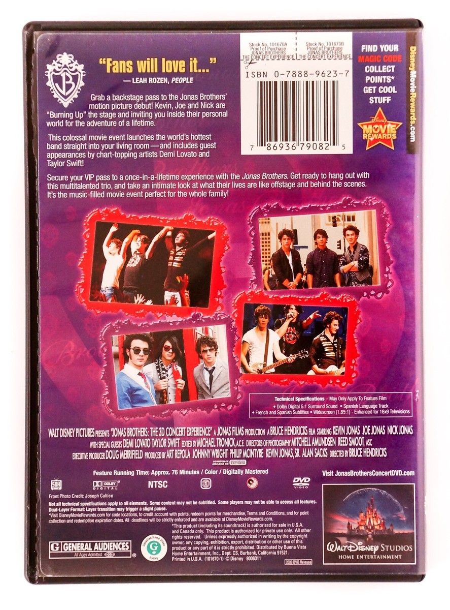 Jonas Brothers: The Concert Experience (2009) Walt Disney
