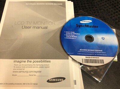 Samsung SyncMaster B2230HD Driver and Manual