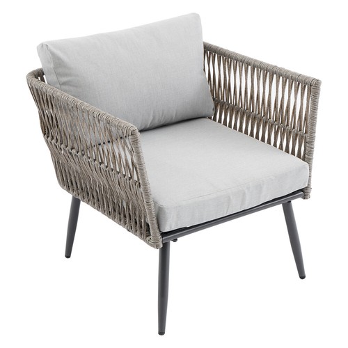 4-Sitzer Gartenmöbel Set Outdoor Sofa Loungemöbel Sitzgruppe mit Tisch Stuhlset - Bild 8 von 14
