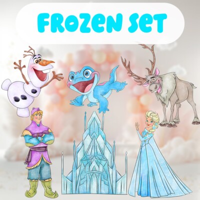 Frozen Cutouts, Elsa Props, Birthday Decor, Baby Shower, Party Decoration