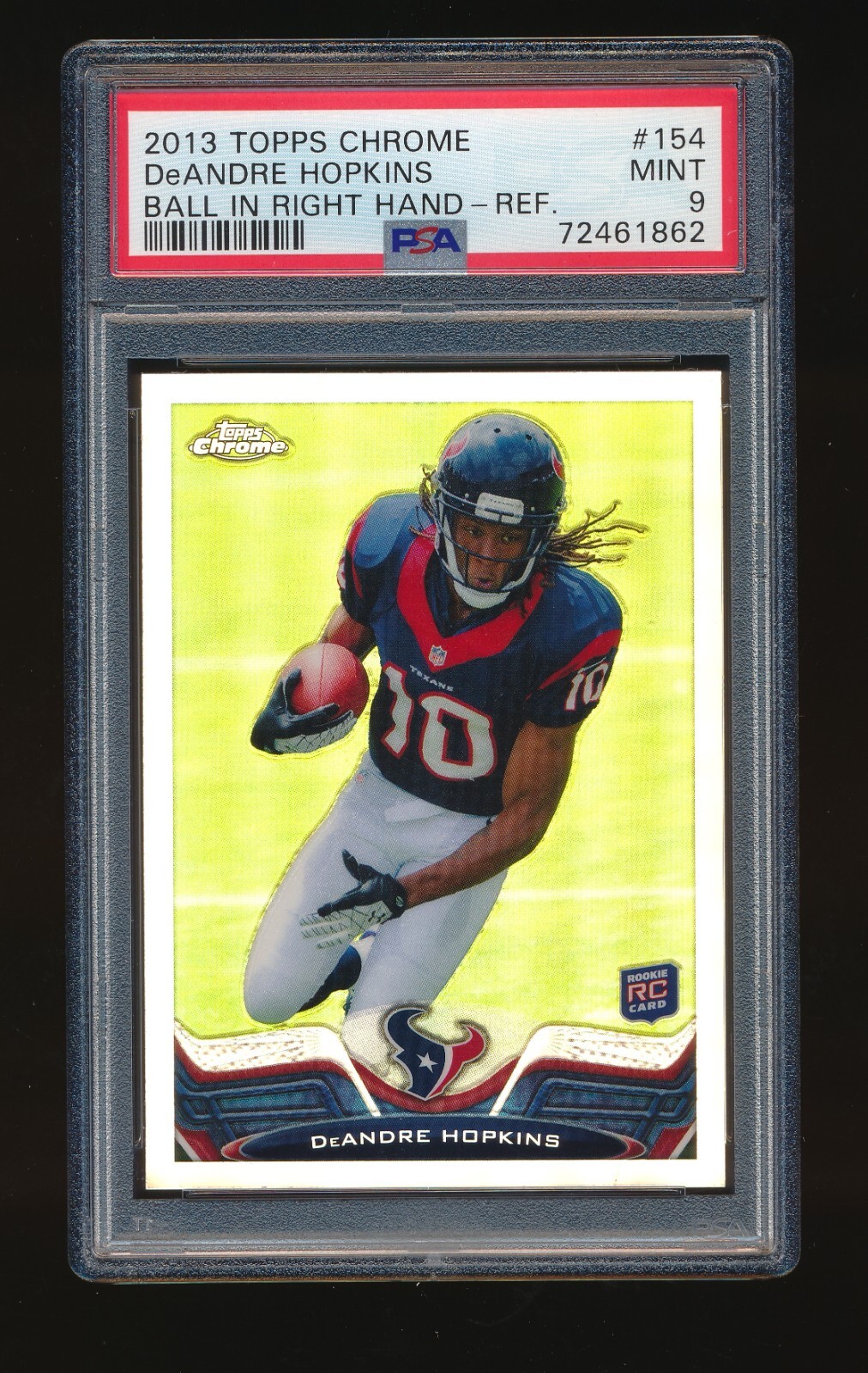 PSA 9 DEANDRE HOPKINS 2013 TOPPS CHROME RC REFRACTOR #154 *ARIZONA CARDINALS*
