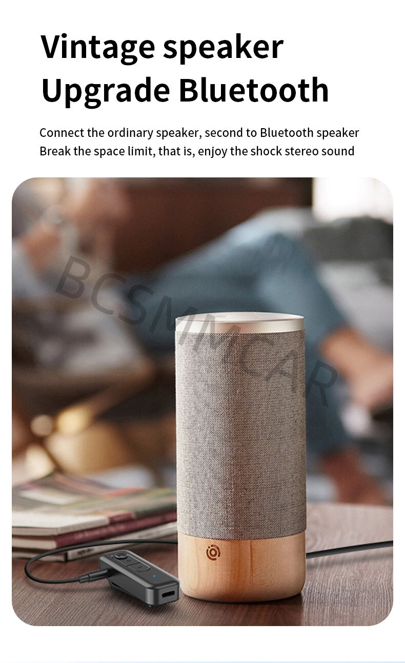 Bluetooth Receiver Adapter Wireless Car Audio Music Handsfree Headset 3.5mm Jack