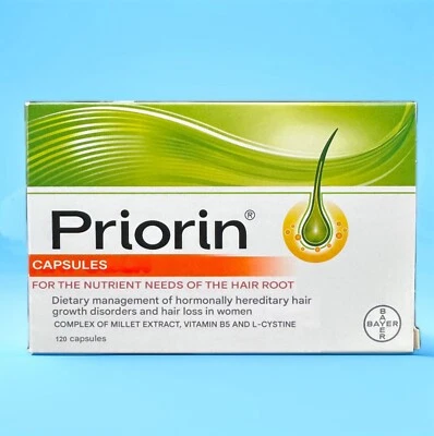 Priorin 120 Capsules by Bayer Made in Germany Original Pack, Uk stock