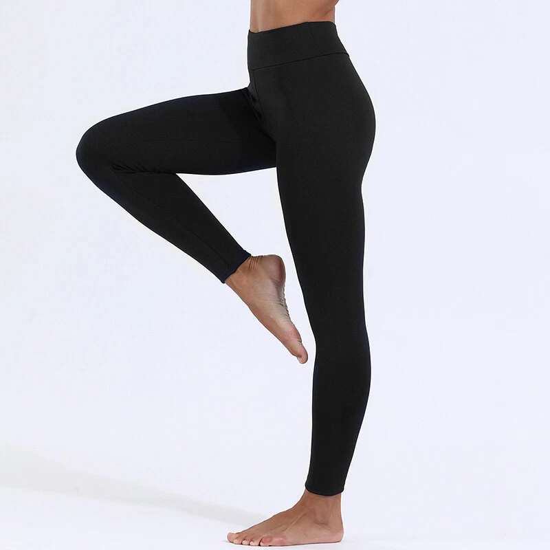 Leggings de inverno quente grossa alta elástica cordeiro cashmere leggins magras fitness feminina - Imagem 2 de 4