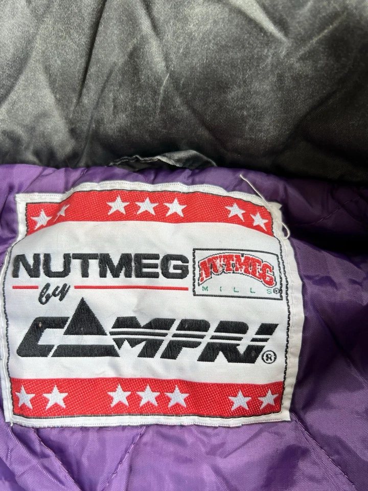 VTG RARE 90s Nutmeg Parka Puffer NBA Jacket Charlotte Hornets Sz XL - Image 4 of 4