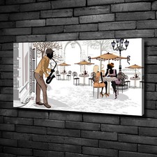 Leinwandbild Kunst-Druck 100x50 Bilder Menschen Straßenmusiker