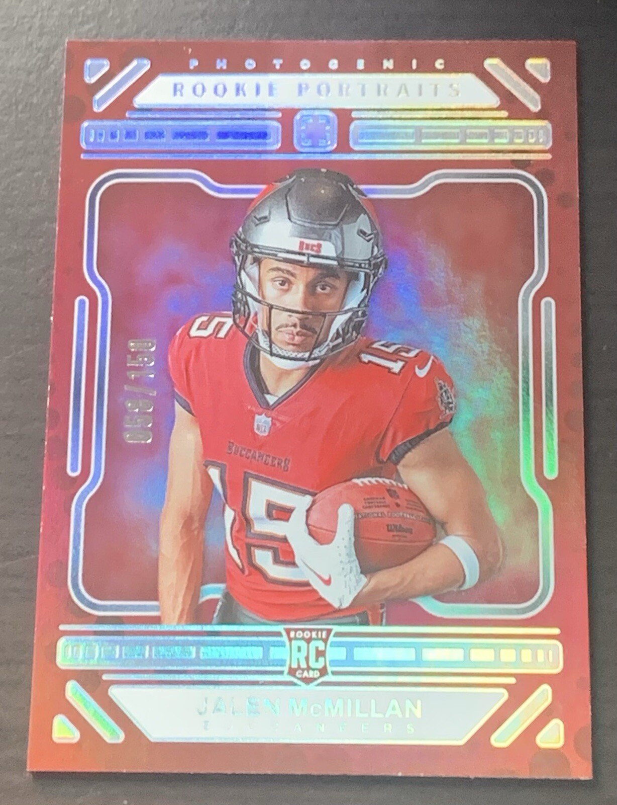 Jalen McMillan 2024 Panini Photogenic Football Rookie Portrait SILVER #'d / 150