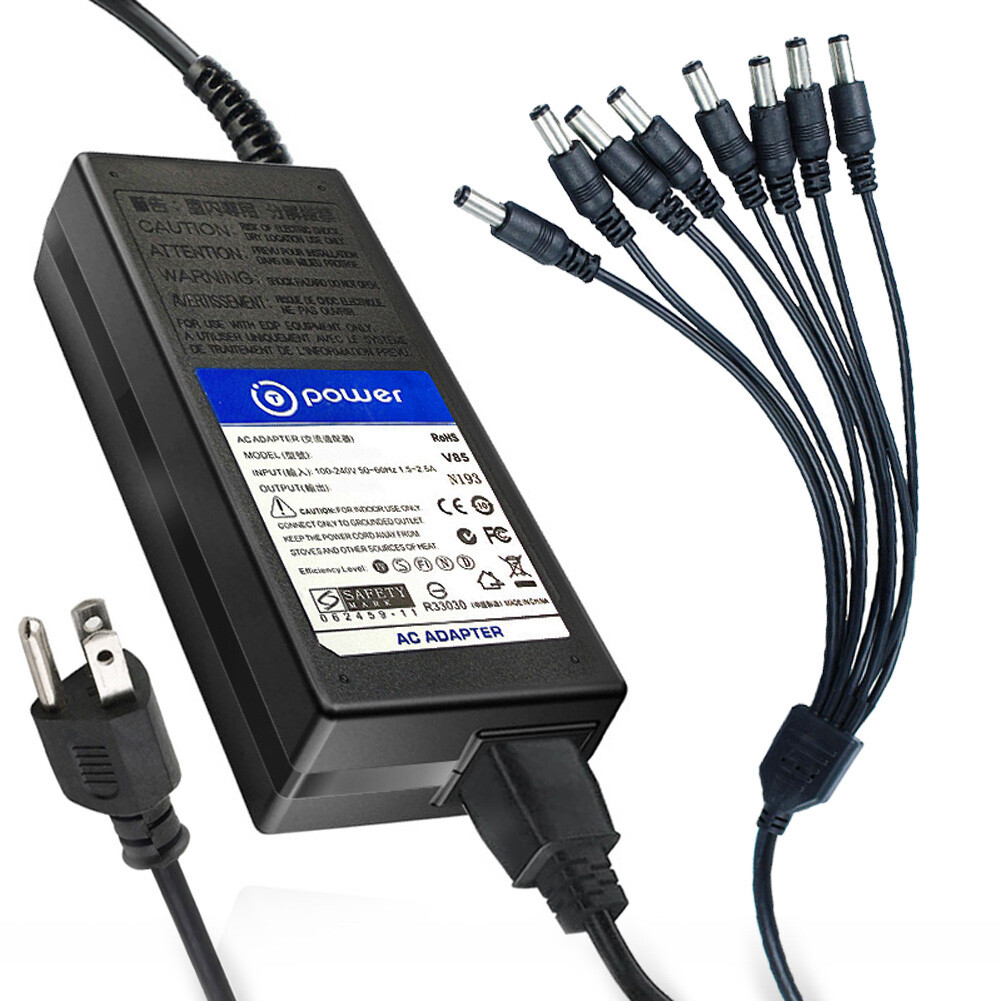 AC Adapter for Night Owl LTE-88500 LTE-84500 LTE D1 DVR LTE-DVR8-R 8 x Cameras