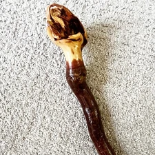 Striped Maple Moosewood Cut Walking Trekking Stick Twist Staff Hiking Maine Cane