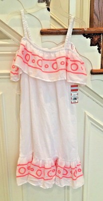 pink and white sundress