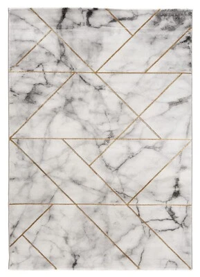 Modern CARRARA Maschinengewebter Teppich  230x160 cm-Fine,Carpet,Rug,Weiß - Bild 1 von 4