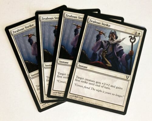 Zealous Strike (4) Avacyn Restored NM MTG Magic the Gathering - Picture 1 of 1