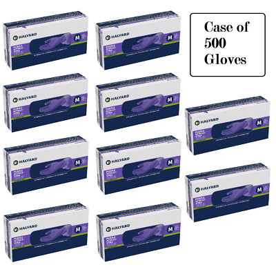 Nitrile Xtra Exam Gloves by Halyard, Medium Purple - 10 Boxes of 50 (CASE)