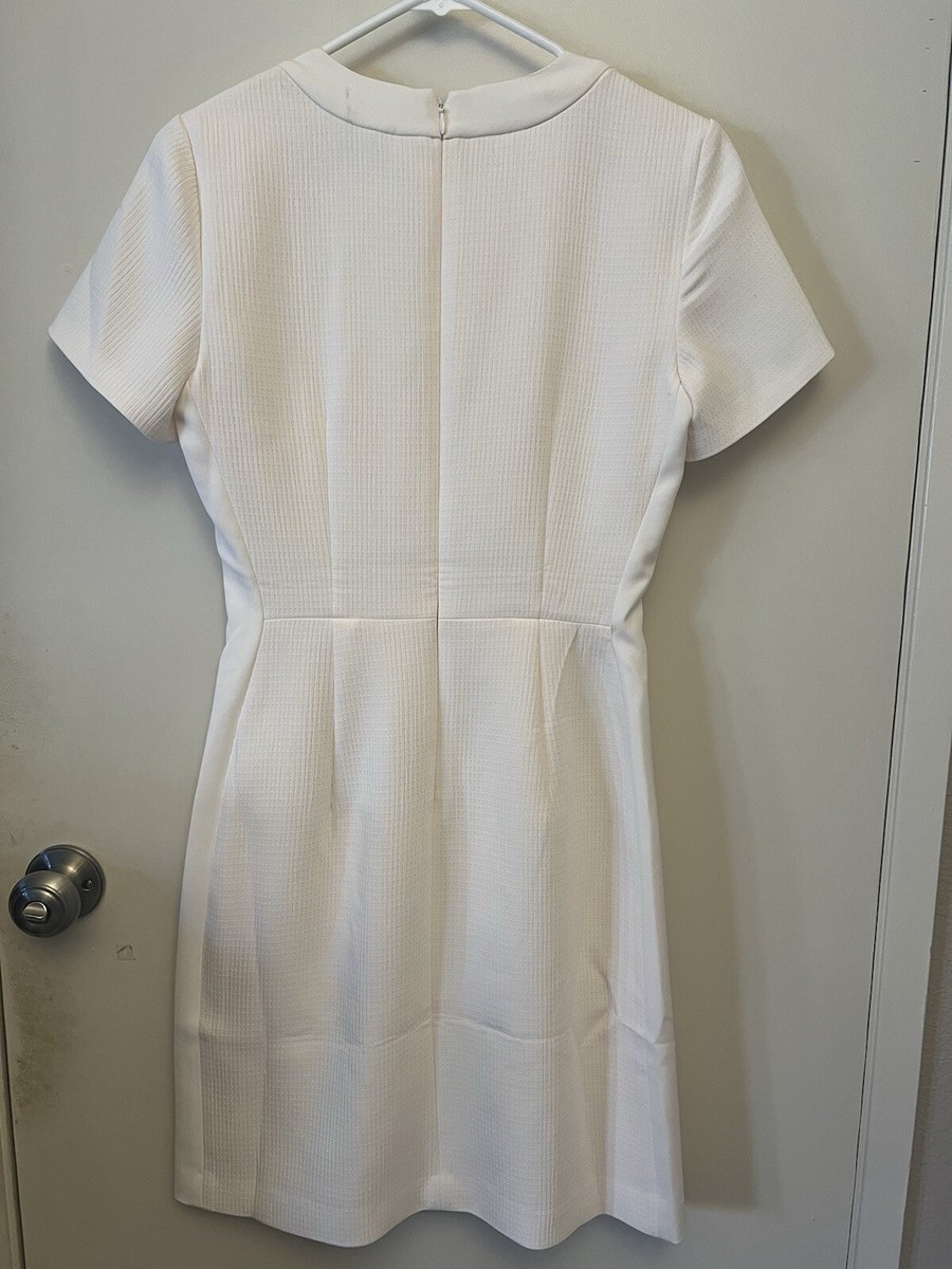 club monaco button shoulder dress Club Monaco Cotton Poplin Midi Shirt Dress - Navy