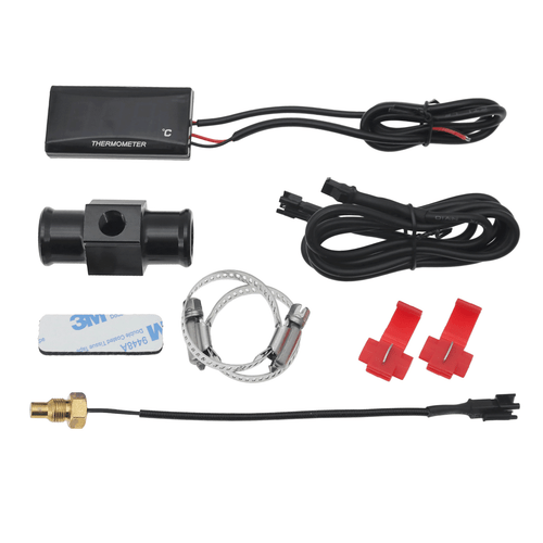 Blue Digital Motorcycle ATV Water Temp Gauge Thermometer Sensor +22mm Adapter - Picture 15 of 16