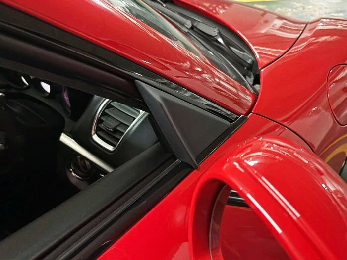 A Pillar Wind Deflector Pair Black For Porsche Cayman & Boxster 981 718 - Image 3 of 4