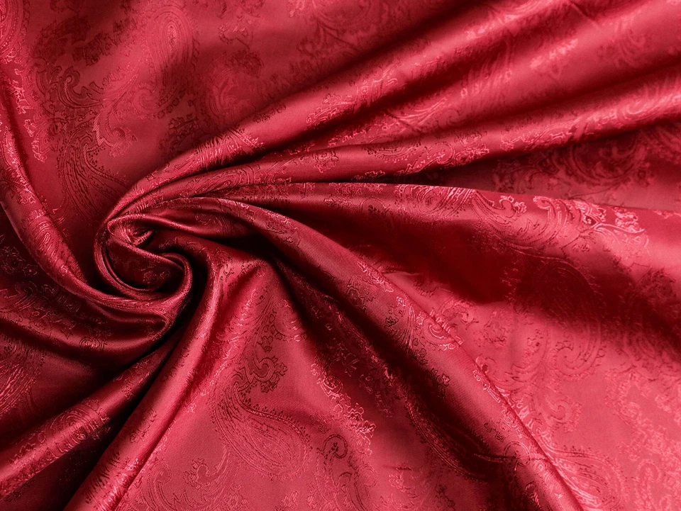 FUTTERSTOFF Stoff Futter Innenfutter Paisleymuster glanzvoll BORDEAUX EUR 8,98/m