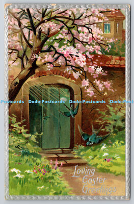 R771019 Liebevolle Ostergrüße Raphael Tuck und Söhne blühender Frühling Serie N