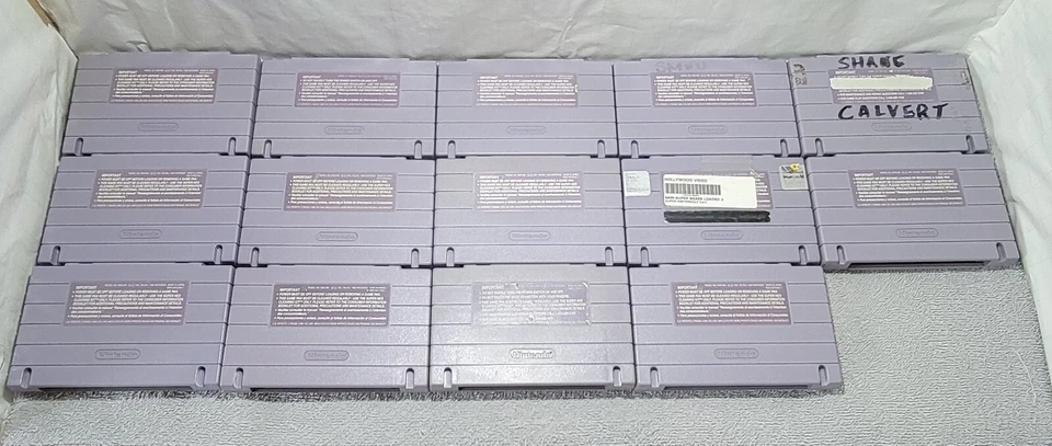 Super Nintendo SNES Game Lot (14) - The 7th Saga, Toys, Mario, Final Fantasy + - Image 2 of 4