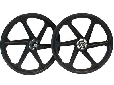Skyway 6 Speichentuffräder Old School BMX 20 Zoll Paar schwarz blau grün rot weiß