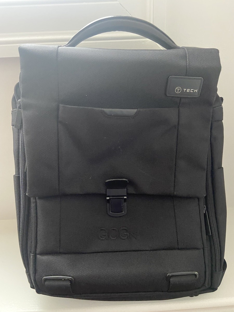 Tumi T-Tech 58689D Black Nylon Laptop Backpack Messenger Bag Tumi T-Tech 58689D Black Nylon Laptop Backpack Messenger Bag