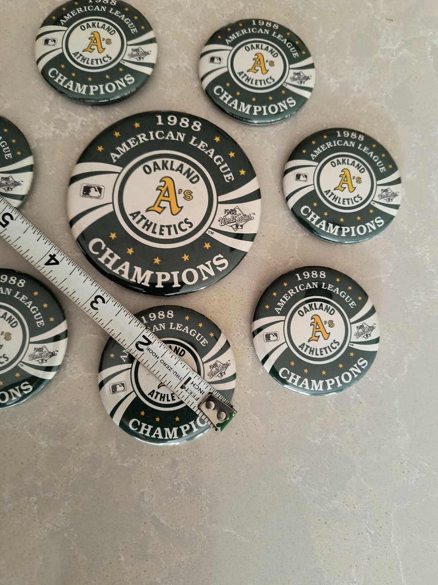 a's shop38 8 VTG 1988 Oakland Athletics Buttons American League