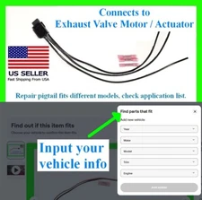 fits Mercedes Exhaust Valve Actuator Motor Connector Plug Pigtail Harness Wiring