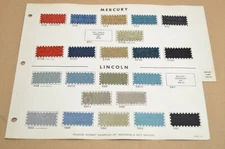 1965 Mercury-Lincoln-AMC Interior Seat Fabric Color Upholstery Samples