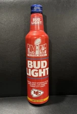 Kansas City Chiefs Super Bowl 58 LVIII Champions Bud Light Bottle Can Empty