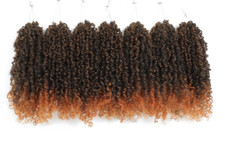 Pre-Looped Crochet Lightweight Braids 10 Inch Yanky Twist Crochet - 7 Pack