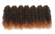 Pre-Looped Crochet Lightweight Braids 10 Inch Yanky Twist Crochet - 7 Pack