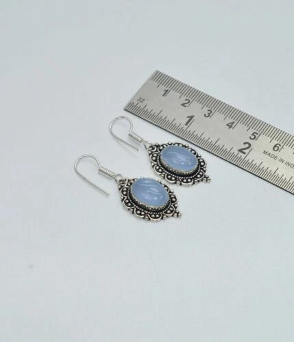 Chalcedony Silver Plated Fashion Earrings