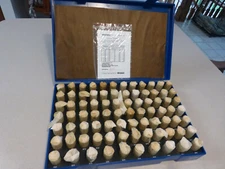 NEW WESTWARD PLUG AND PIN GAGE SET,MINUS, 82 PIECE 0.751"-0.832" (5PLH0)