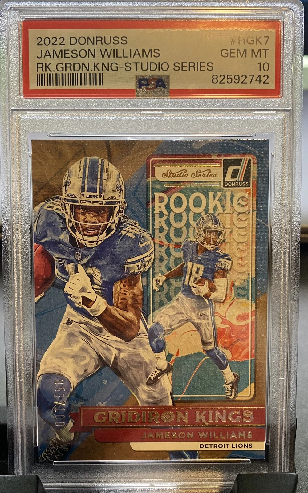 Jameson Williams Panini Donruss Rookie Gridiron Kings #RGK7 Studio Series