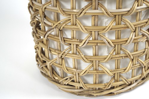 Wäschebehälter Wäschekorb Puff PLAIT Kubu Grau mit Deckel und Textilfutter groß - Bild 5 von 8