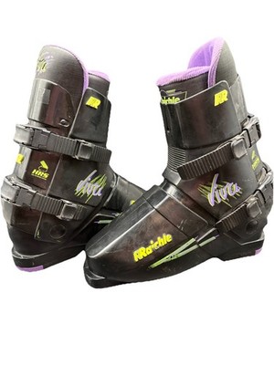 Raichle Viva Vintage Women's Ski Boots 314 mm Mondo ~27.5 Retro 90s Purple
