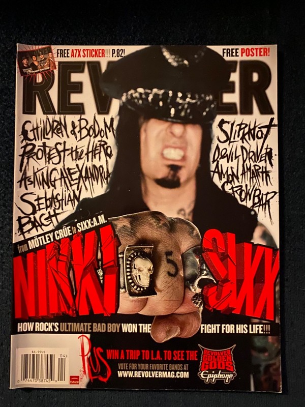 Revolver Magazine Nikki Sixx Motley Crue March April 2011