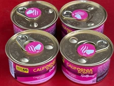 LOT OF (4) CALIFORNIA SCENTS SPILLPROOF CORONADO CHERRY SCENT CAR AIR FRESHENERS