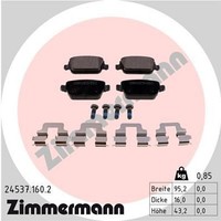 Zimmermann BremsbelÄGe Ford Focus Da Hcp Dp Galaxy Kuga Mondeo BA7 S-MAX WA6