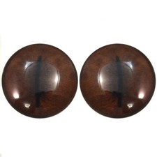 Pair Brown Koala Inspired Glass Eyes Jewelry Taxidermy Flatback Cabochons