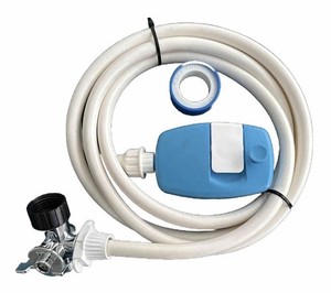 White Shower Head Hose Attachment for Pets with Installation Accessories