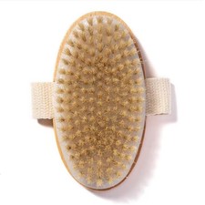 Dry Body Brush Eco-Friendly Natural Bristles for Gentle Exfoliation, Skin R...
