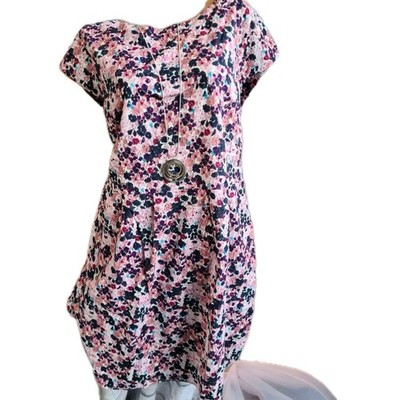 S.Oliver Damen Kleid gemustert Gr. 40 bis 46 rosa gemustert (238) NEU