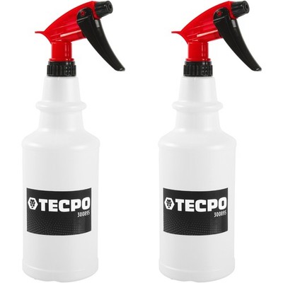 2x TECPO SPRÜHFLASCHE 750 ml HANDSPRÜHER aus PE DRUCKSPRÜHER FLASCHE AUTO GARTEN
