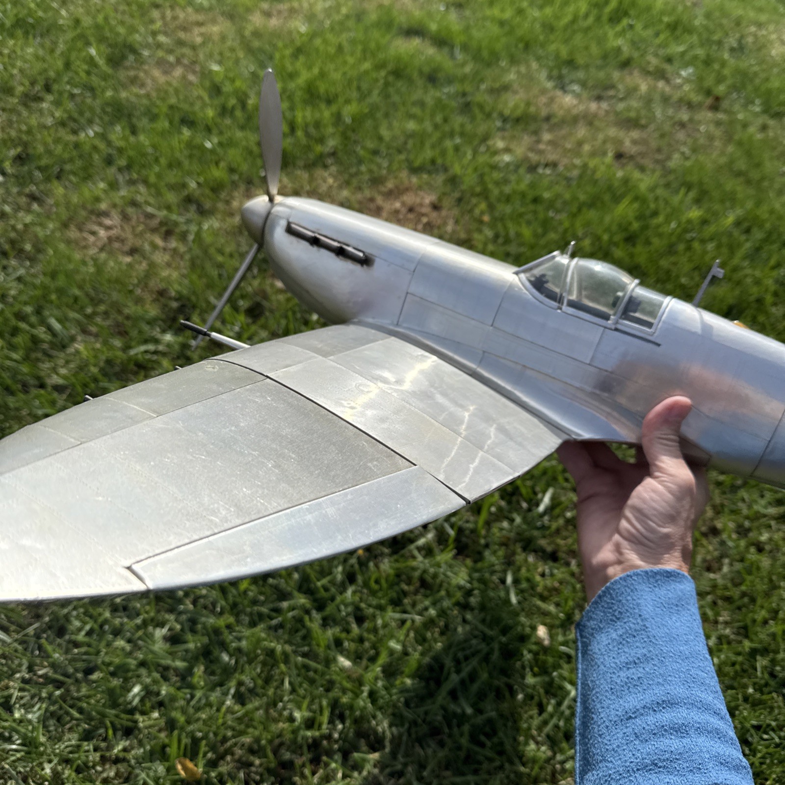 Spitfire Fighter Plane Model AP456 1/15 Scale Made From Aircraft Aluminum