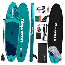 Family Inflatable Stand Up Paddle Board, Sup,Stable Wide blue green