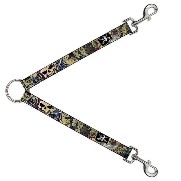 Dog Leash Splitter Dead Men Tell No Tales Tan (Us Import)-image